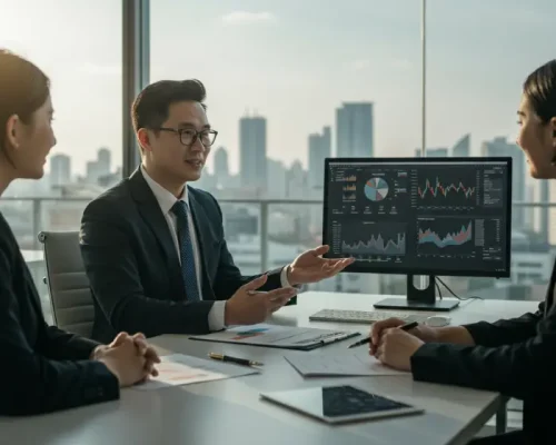 Wealth management consultation by investment expert