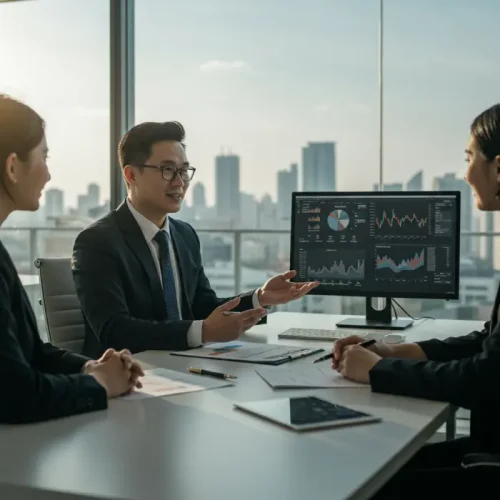 Wealth management consultation by investment expert