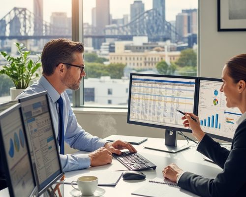 Accountant in Brisbane preparing personalised tax planning solutions for business owners